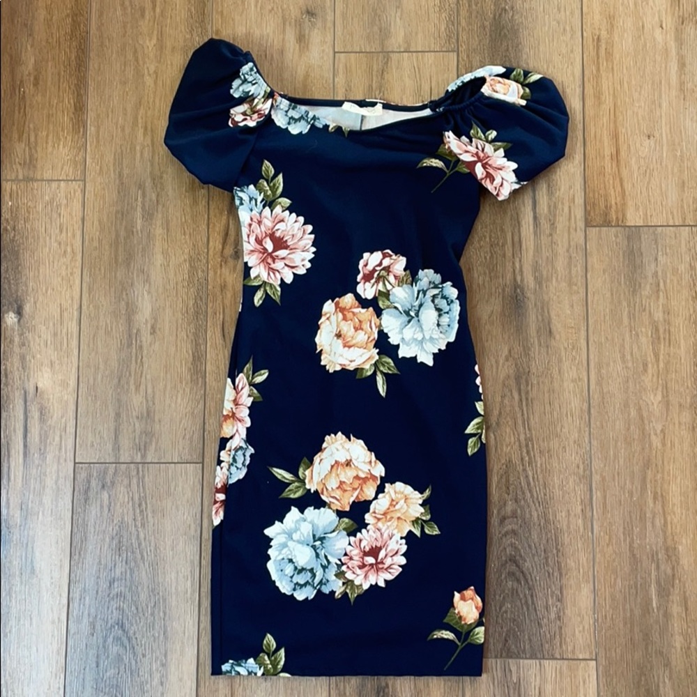 Off the shoulder floral summer dress